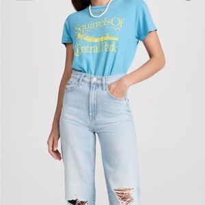 MOTHER The Label The Sinful Tee Squirrels Of Central Park Light Blue T-Shirt